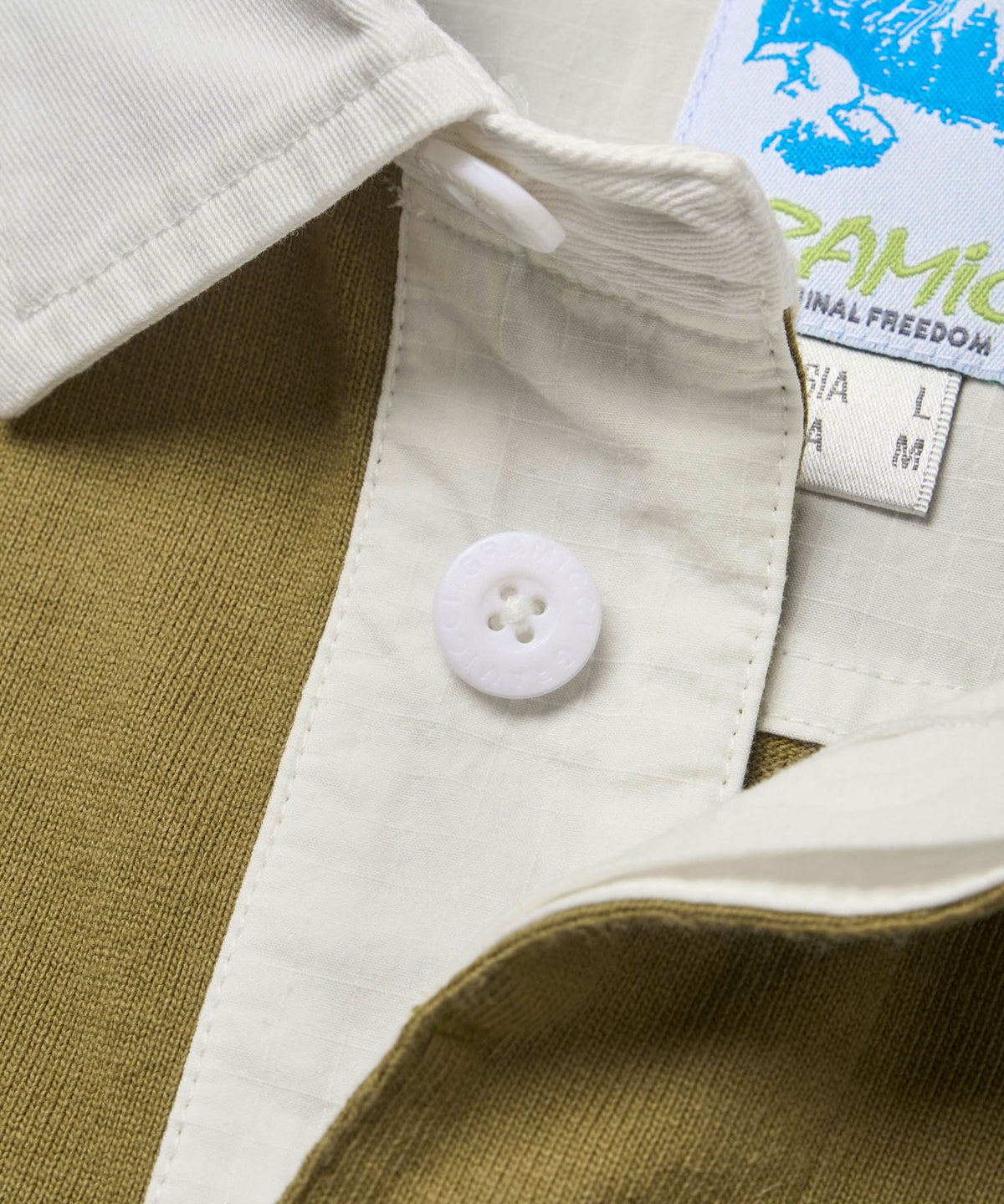 Gramicci Langdon Rugby Shirt in Winter Olive