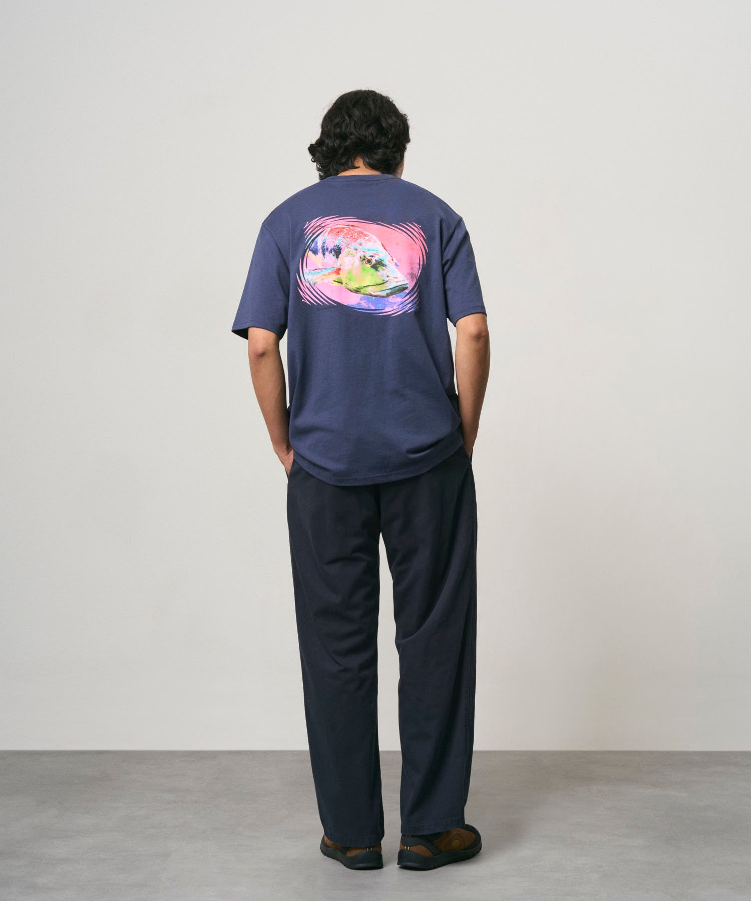 Gramicci Bass Tee in Navy