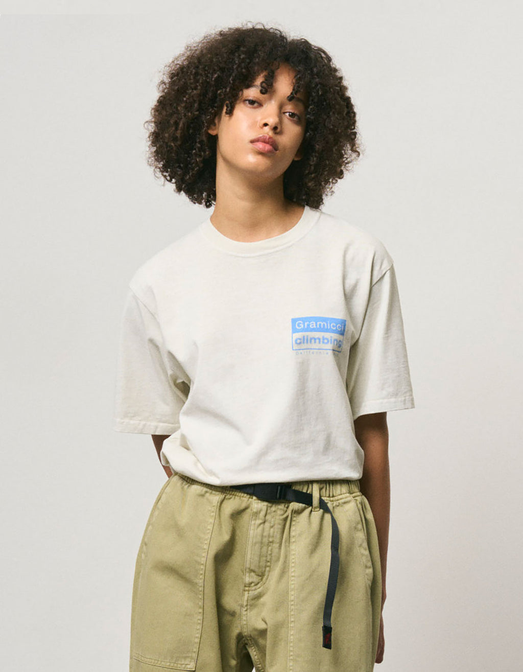 Gramicci Climbing Tee Pigment Dyed in Natural Pigment