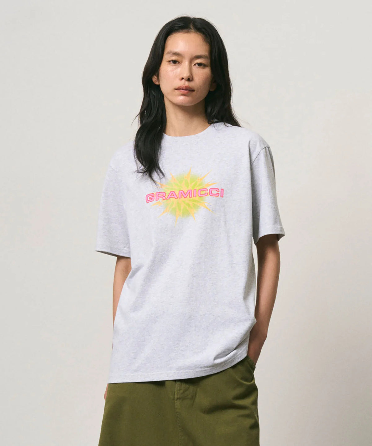 Gramicci Starburst Tee in Ash Heather