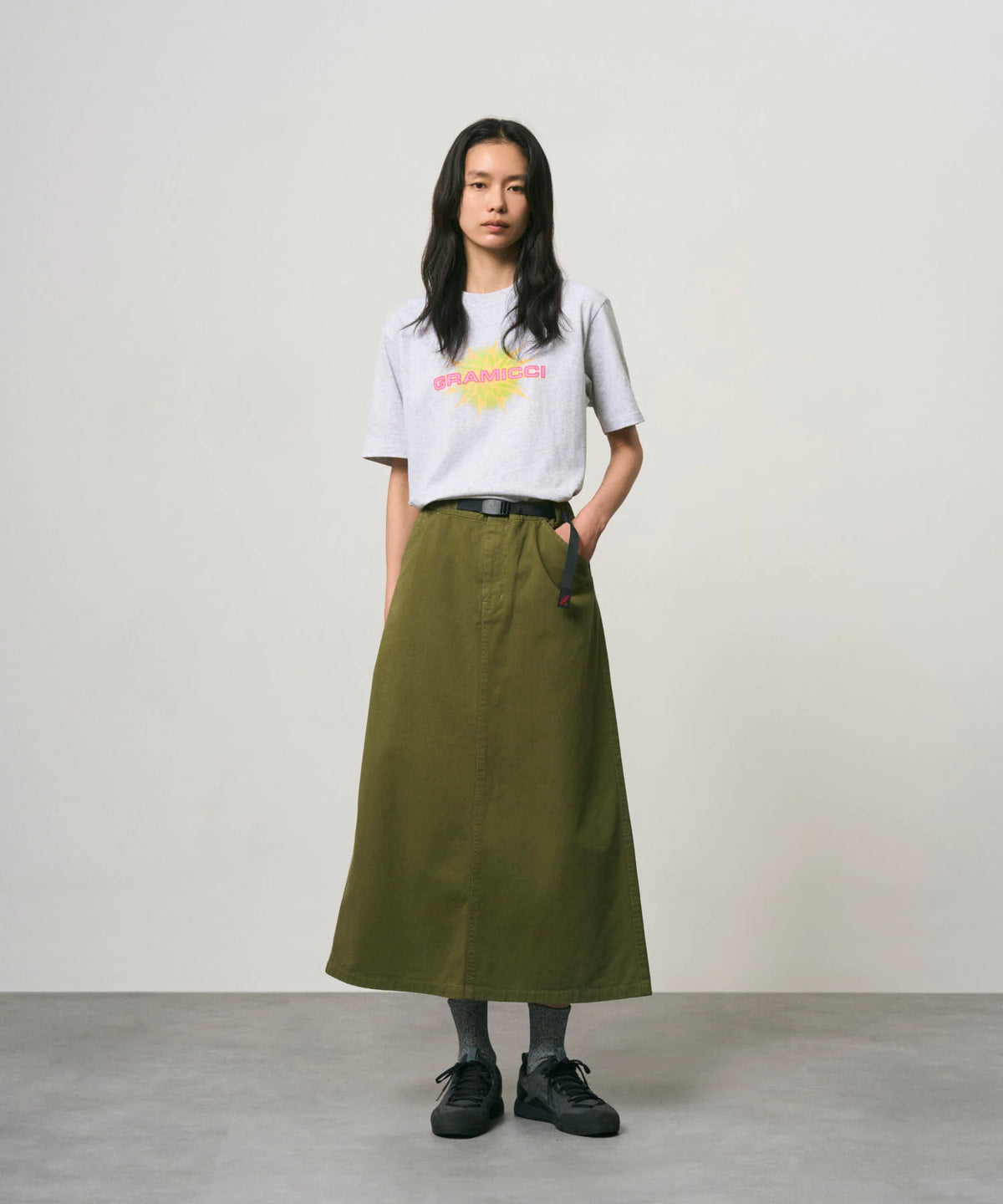 Gramicci Starburst Tee in Ash Heather