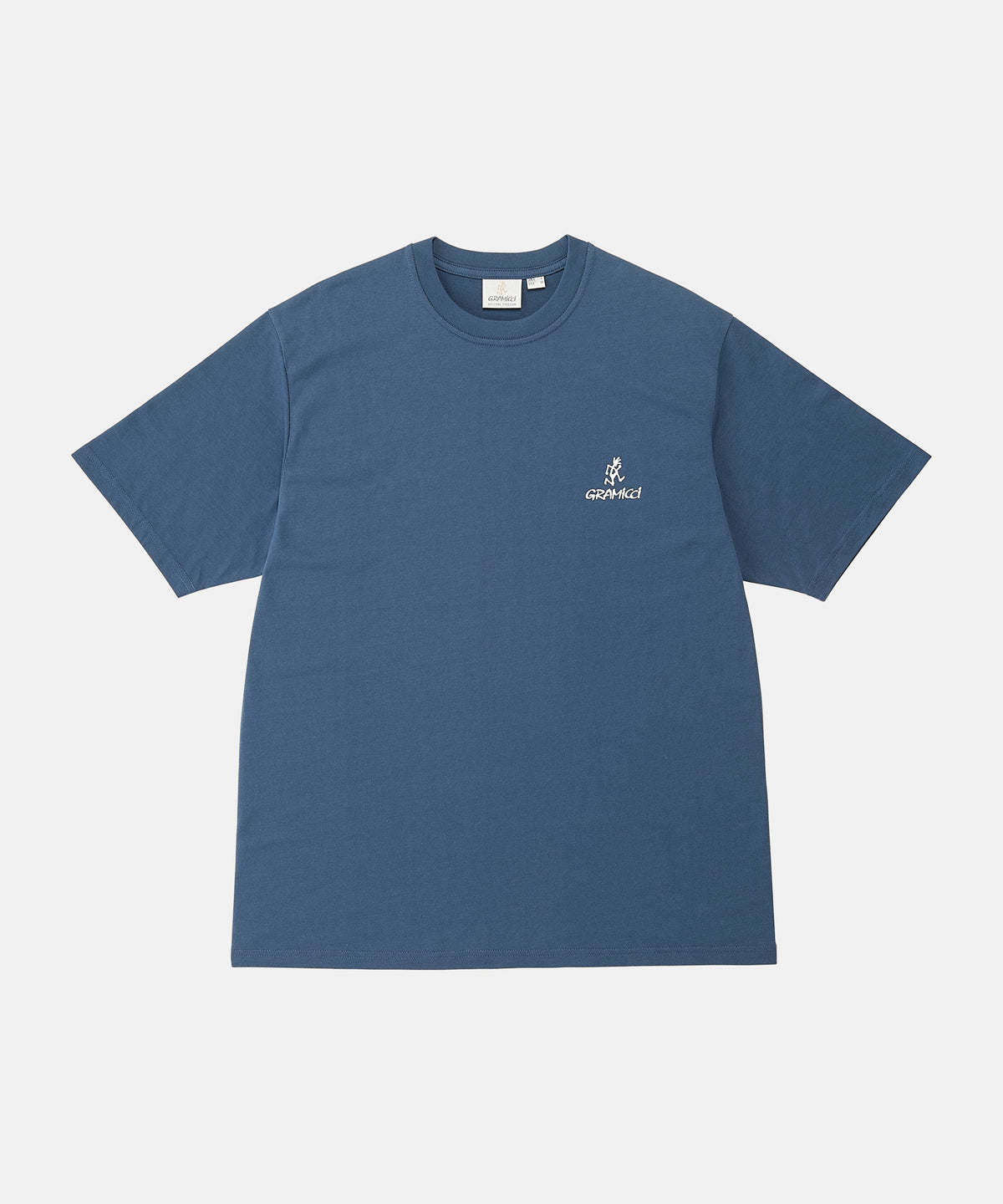 Gramicci One Point Logo Tee in Dusky Blue