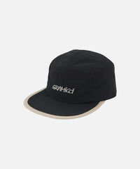 Black Gramicci Nylon Logo Cap with six-panel unstructured design and embroidered G logo