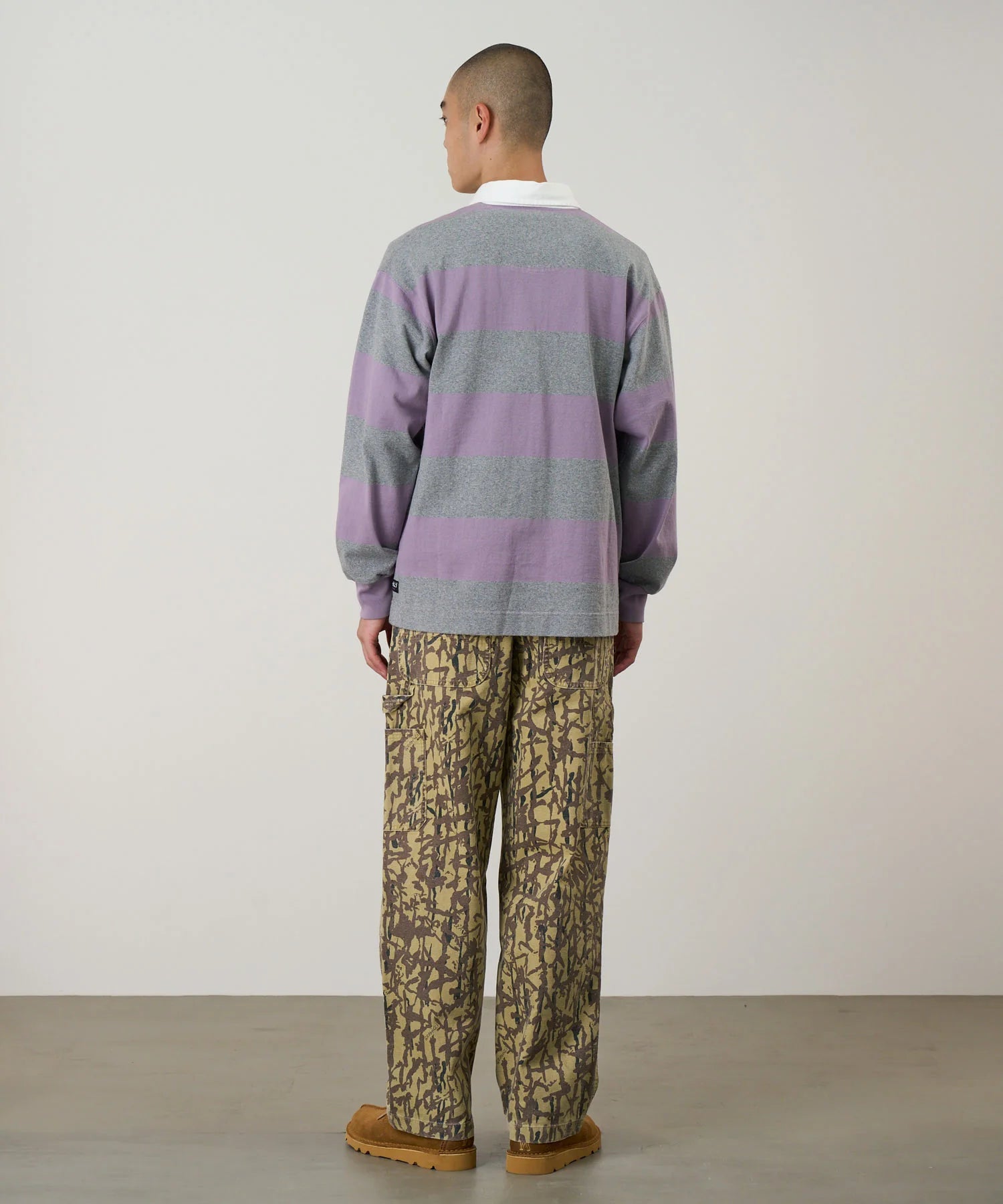 Gramicci Langdon Rugby Shirt in Heather / Purple