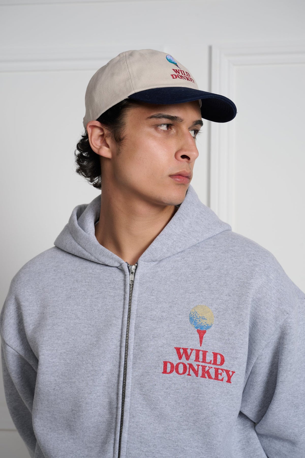 Wild Donkey Tee Hat in Ecru/Navy, image 2