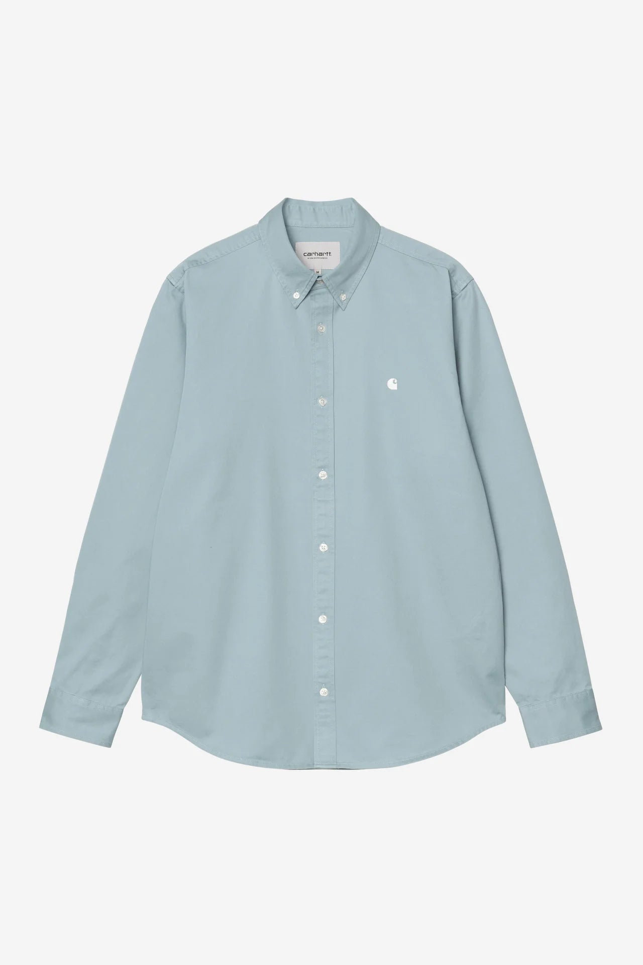 Carhartt WIP Long Sleeve Madison Shirt in Tourmaline / White