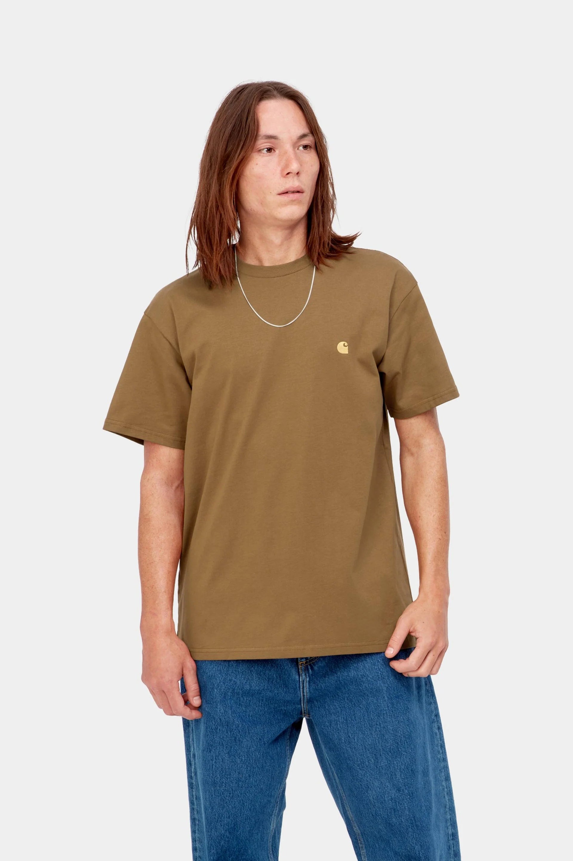 Carhartt WIP S/S Chase T-Shirt in Hamilton Brown