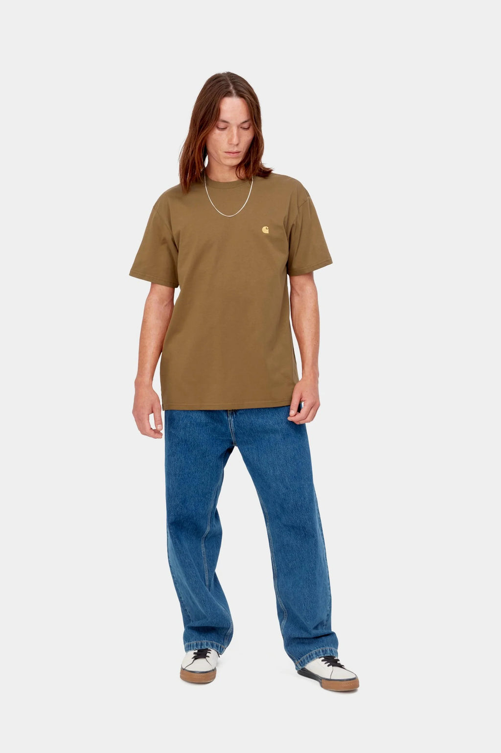 Carhartt WIP S/S Chase T-Shirt in Hamilton Brown