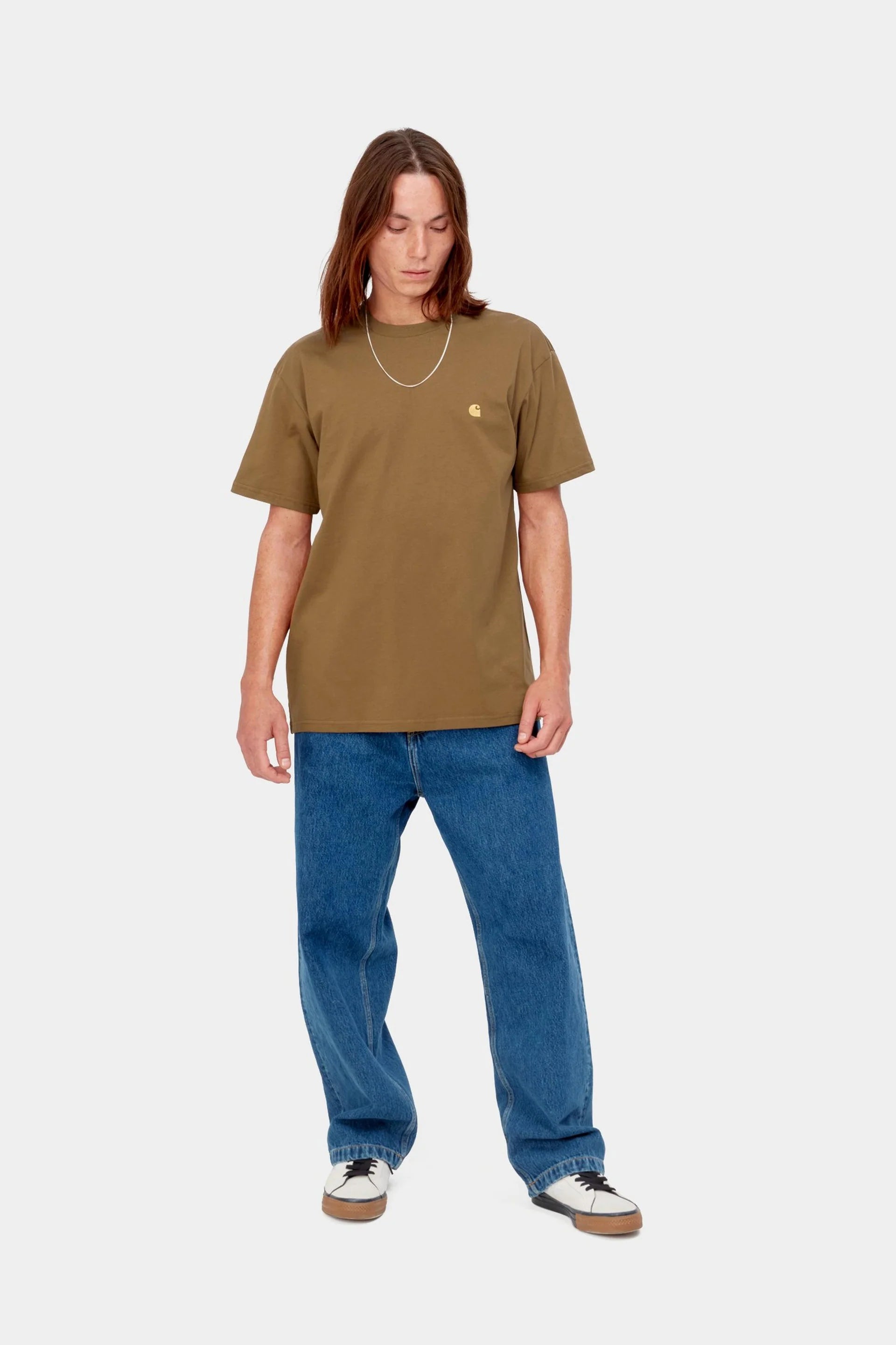 Carhartt WIP S/S Chase T-Shirt in Hamilton Brown