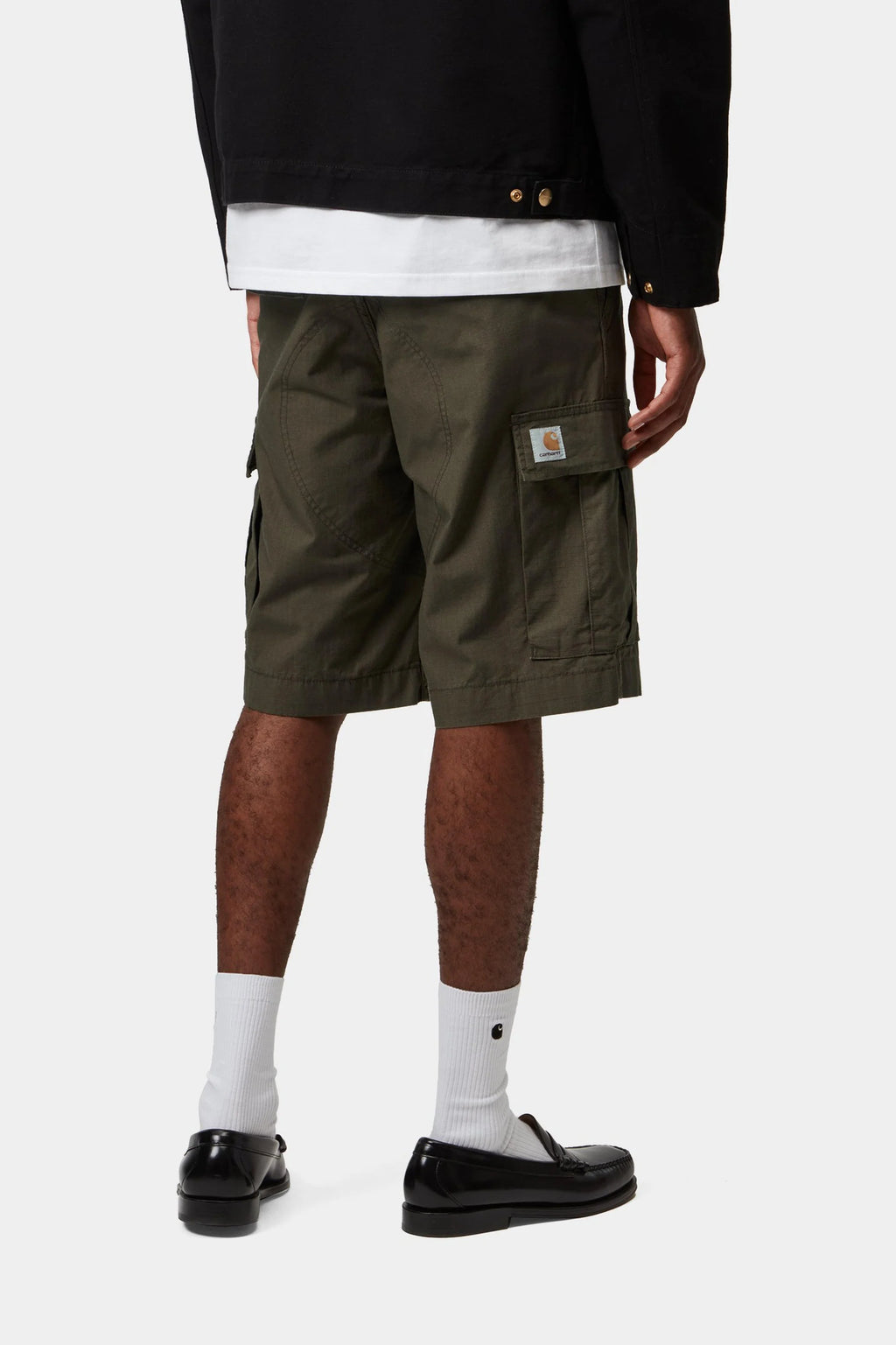 Carhartt WIP Regular Cargo Short in Cypress Rinsed