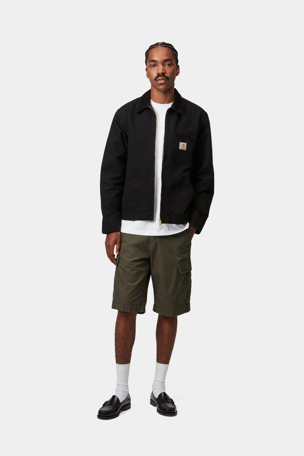 Carhartt WIP Regular Cargo Short in Cypress Rinsed