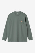 Carhartt WIP L/S Pocket T-Shirt in Velvet Green