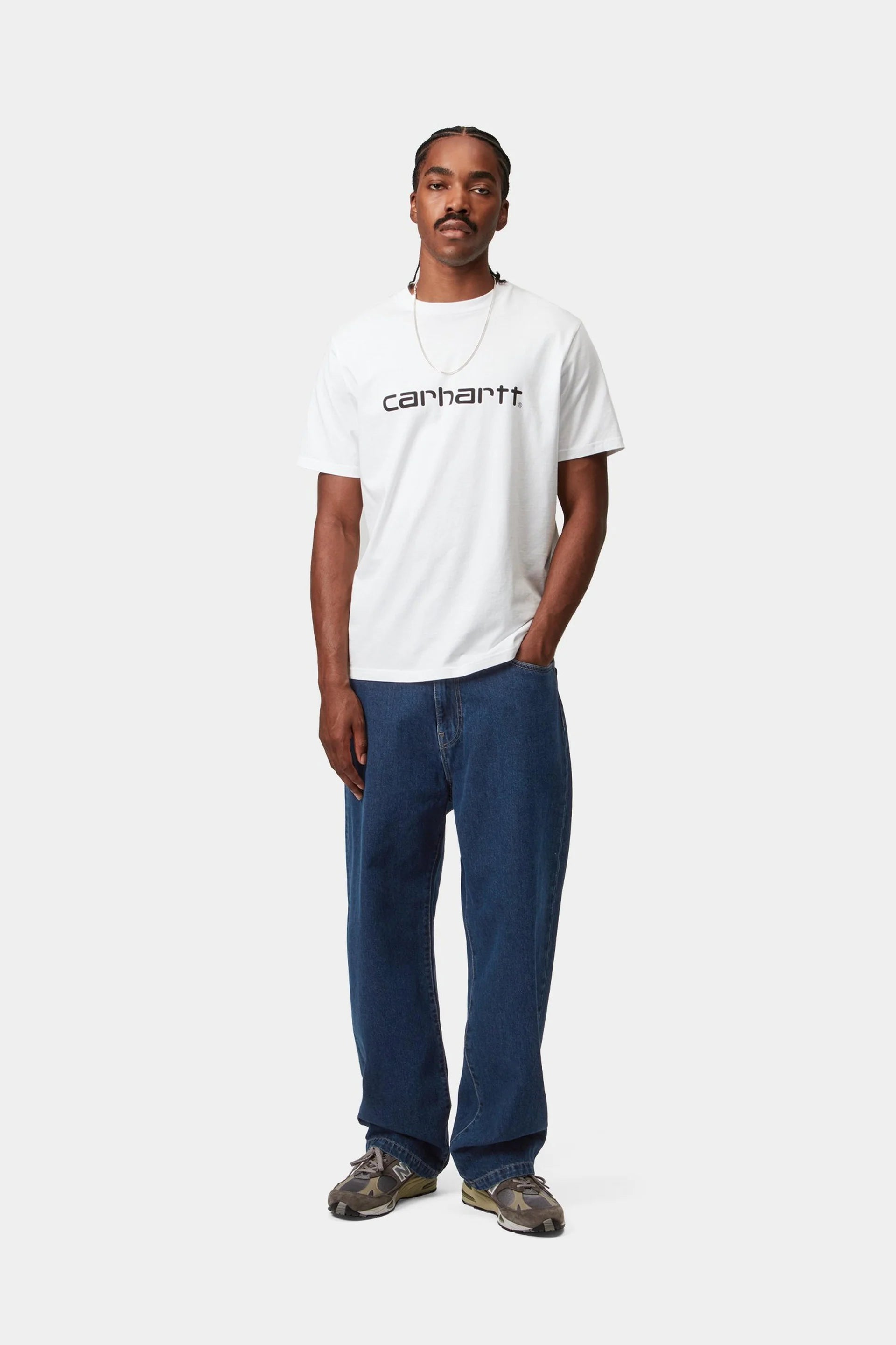Carhartt WIP Landon Pant in Blue Stone Wash