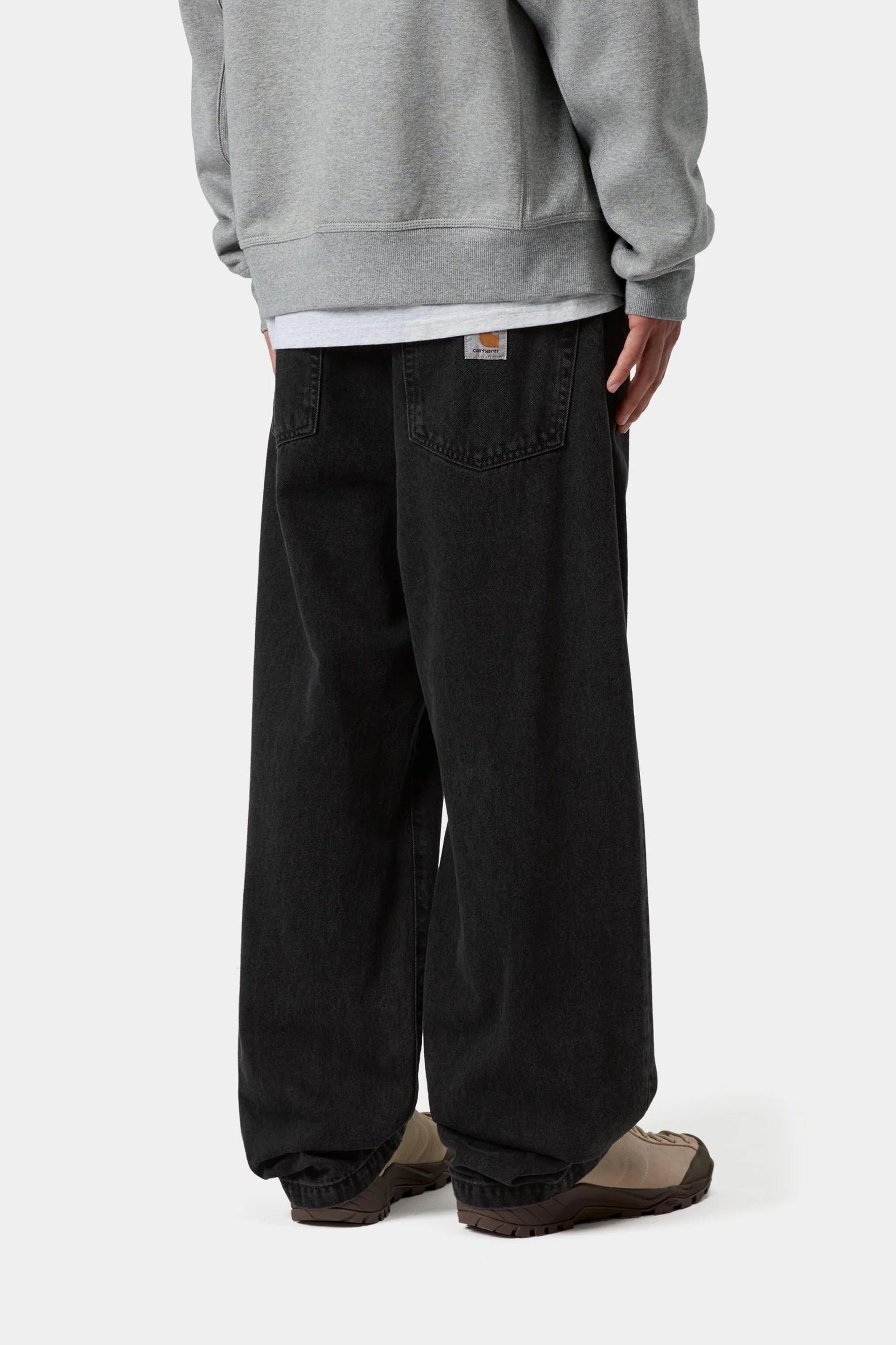 Carhartt WIP Landon Pant in Black Stone Washed