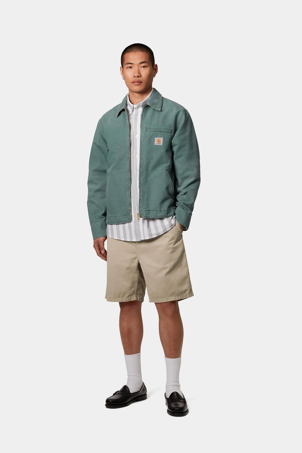 Carhartt WIP Flint Short in Wall Garment Dyed
