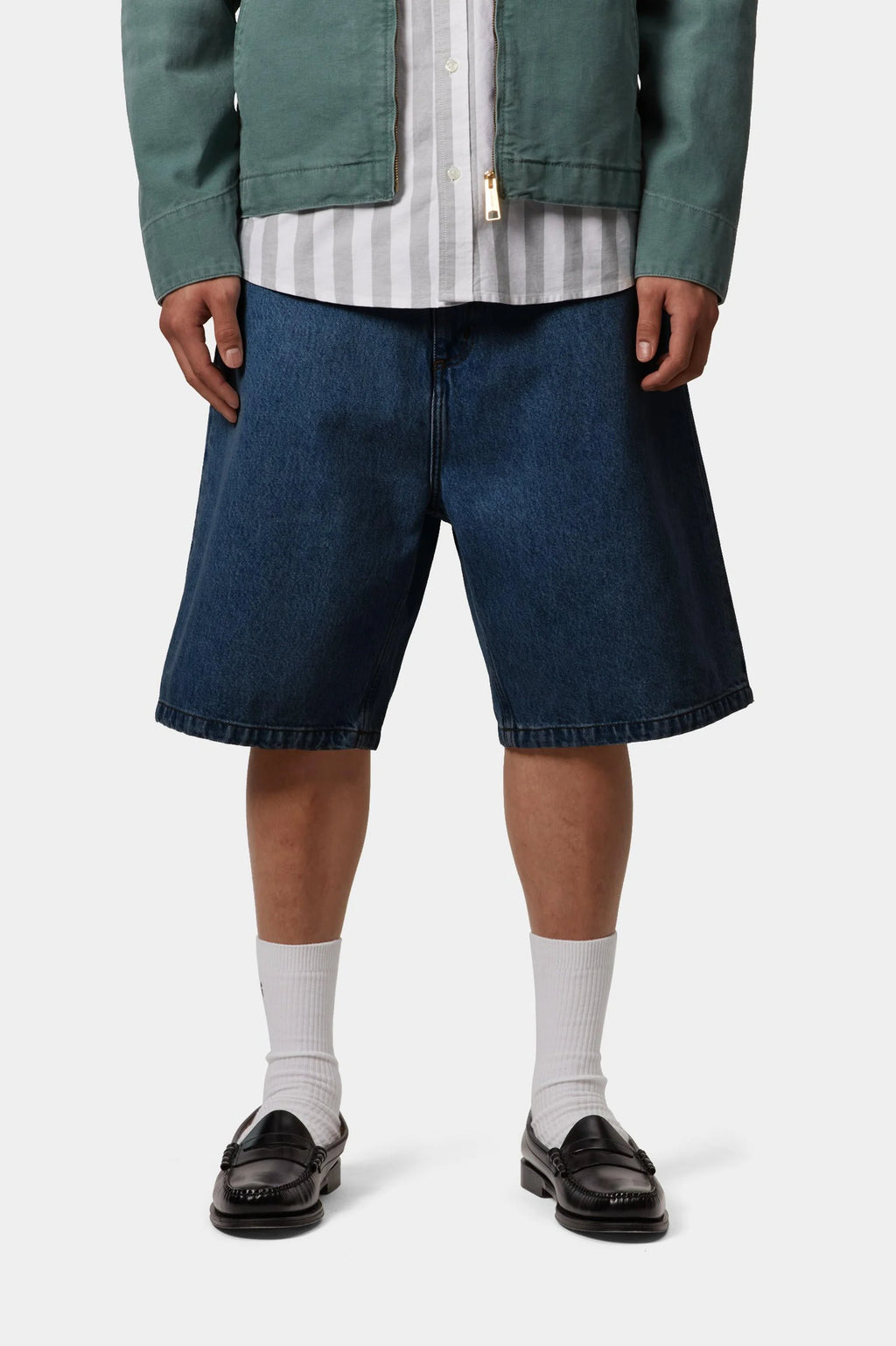 Carhartt WIP Brandon Short in Blue Stone Washed