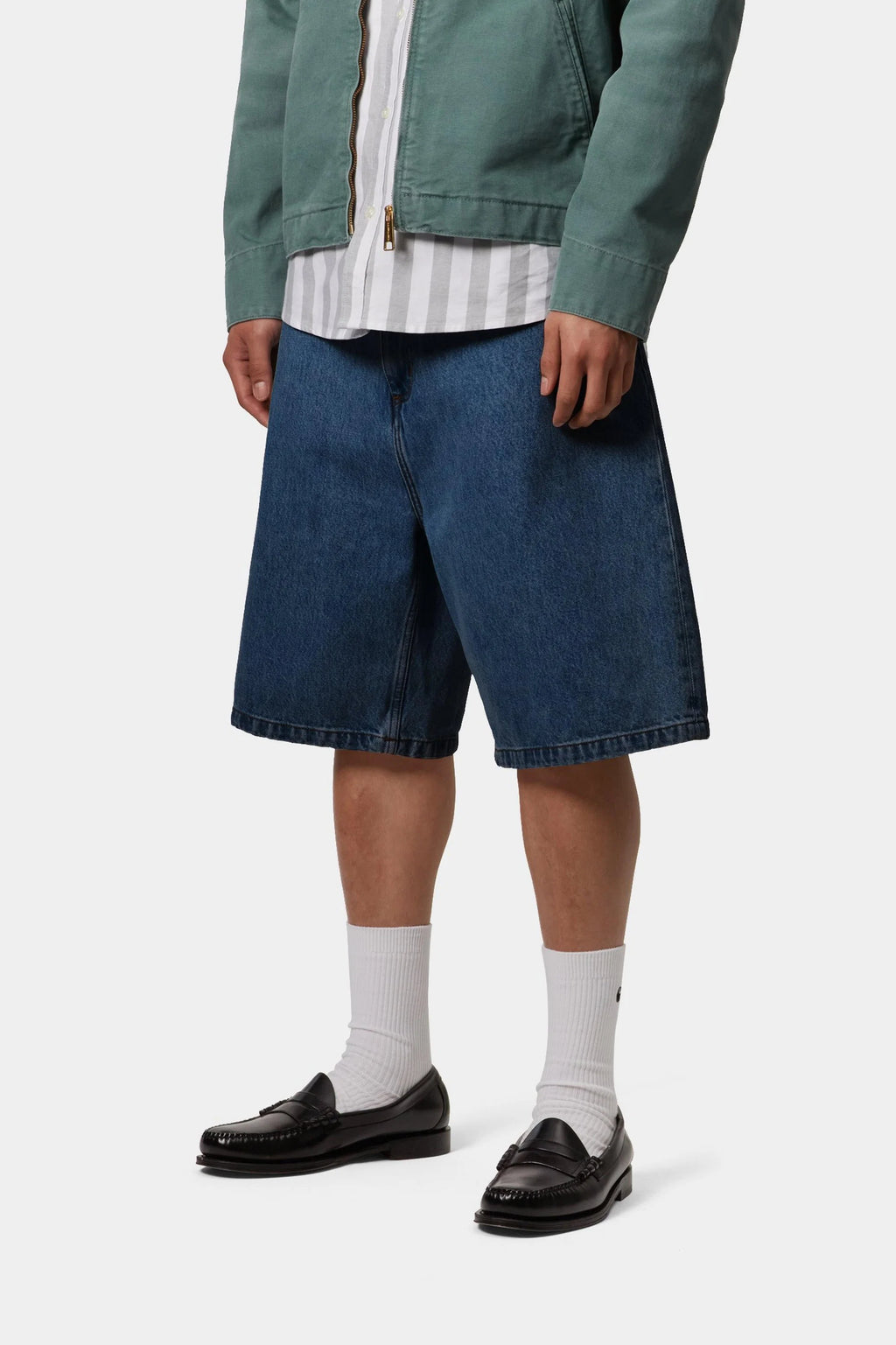 Carhartt WIP Brandon Short in Blue Stone Washed