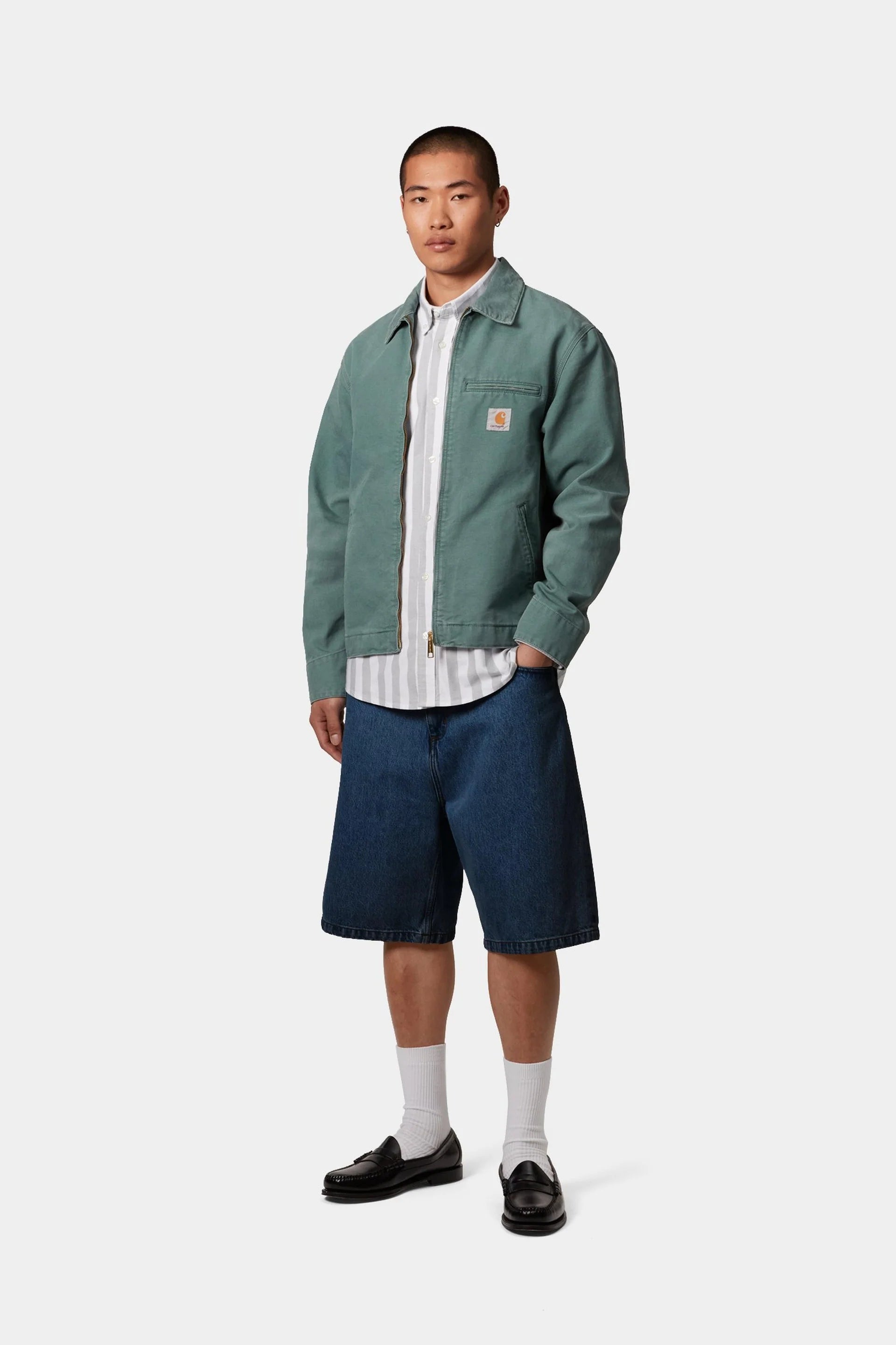 Carhartt WIP Brandon Short in Blue Stone Washed