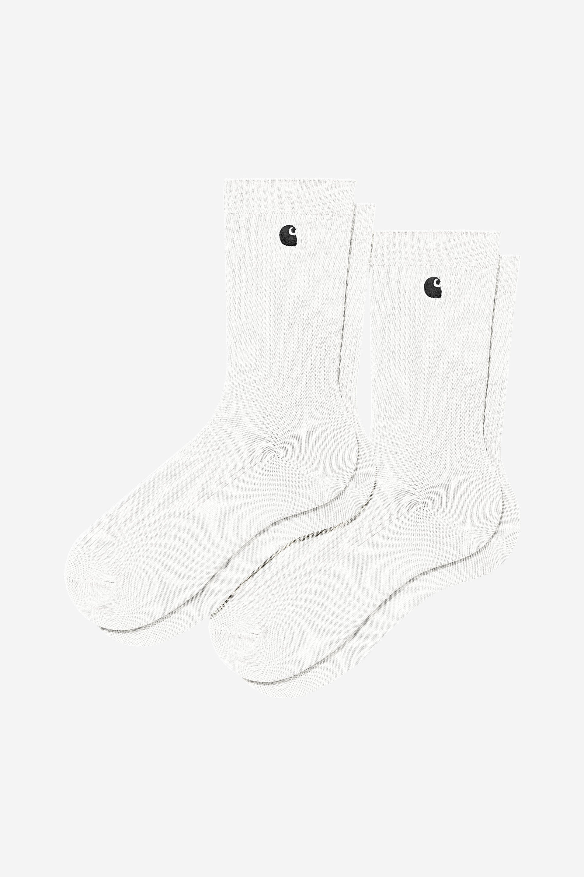 Carhartt WIP Madison Pack Socks in White / Black