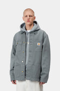 Carhartt WIP Michigan Coat in Cozy Blue Stone Canvas