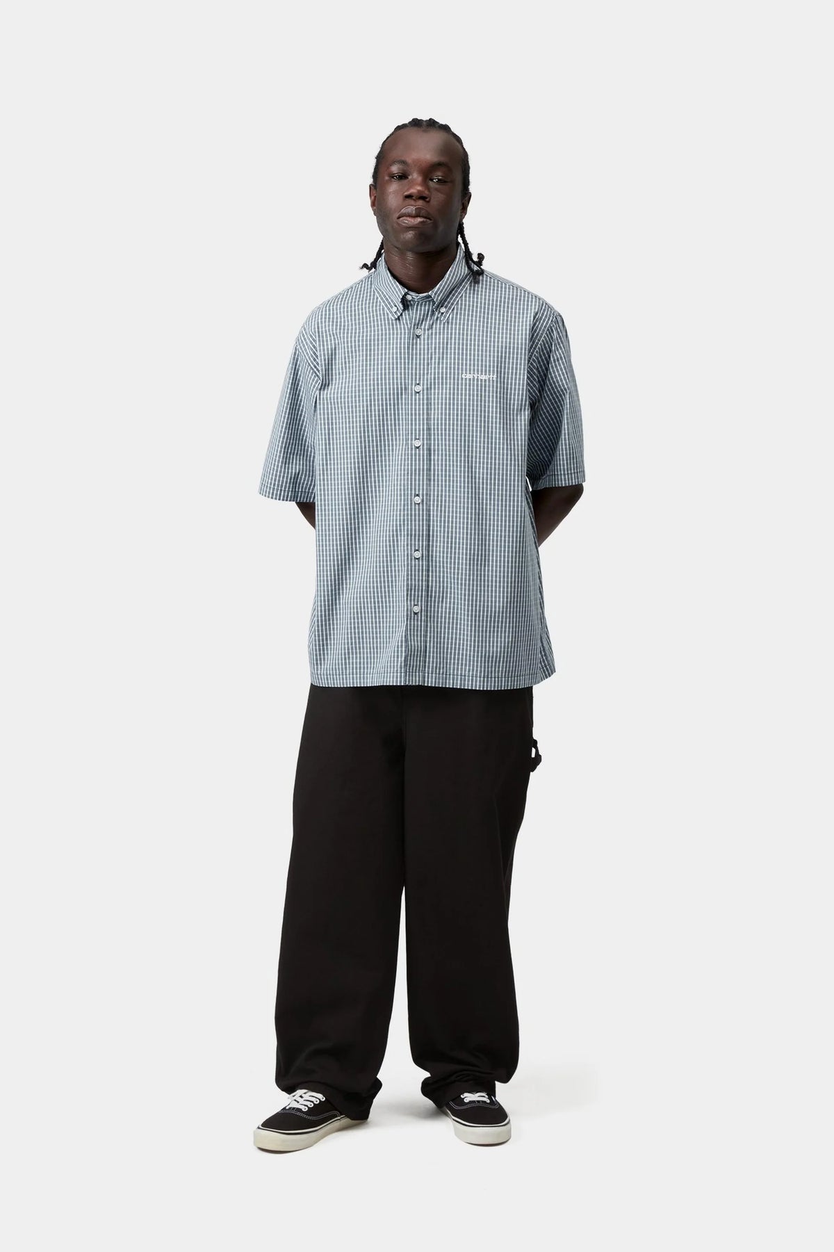 Carhartt WIP S/S Groff Shirt in Blue River | The Rake