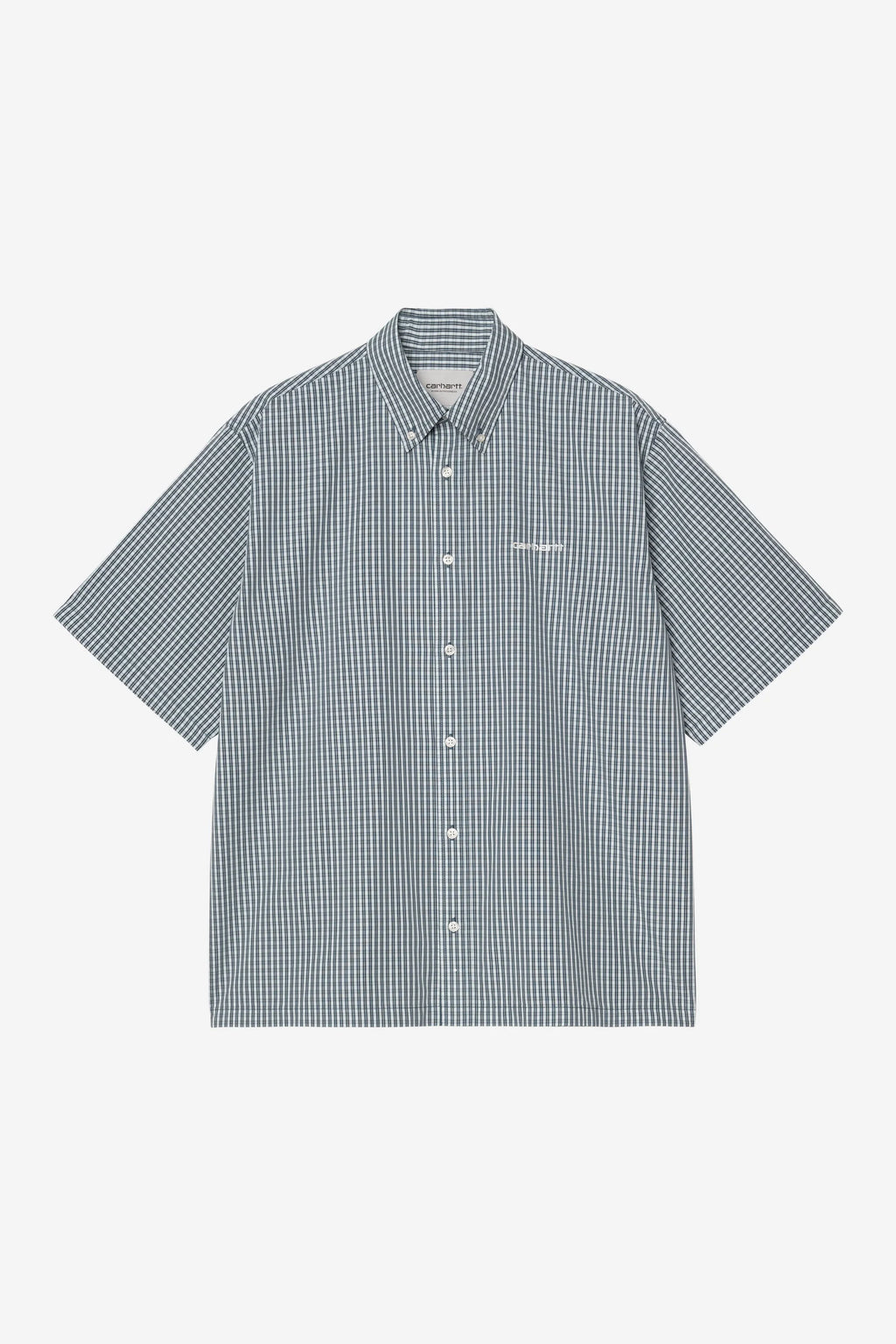 Carhartt WIP S/S Groff Shirt in Blue River