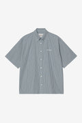 Carhartt WIP S/S Groff Shirt in Blue River