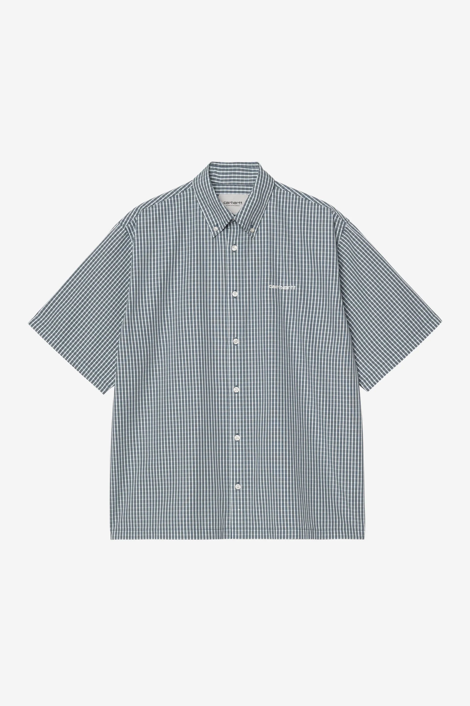 Carhartt WIP S/S Groff Shirt in Blue River