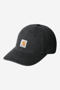 Carhartt WIP Canvas Cap in Black stone washed