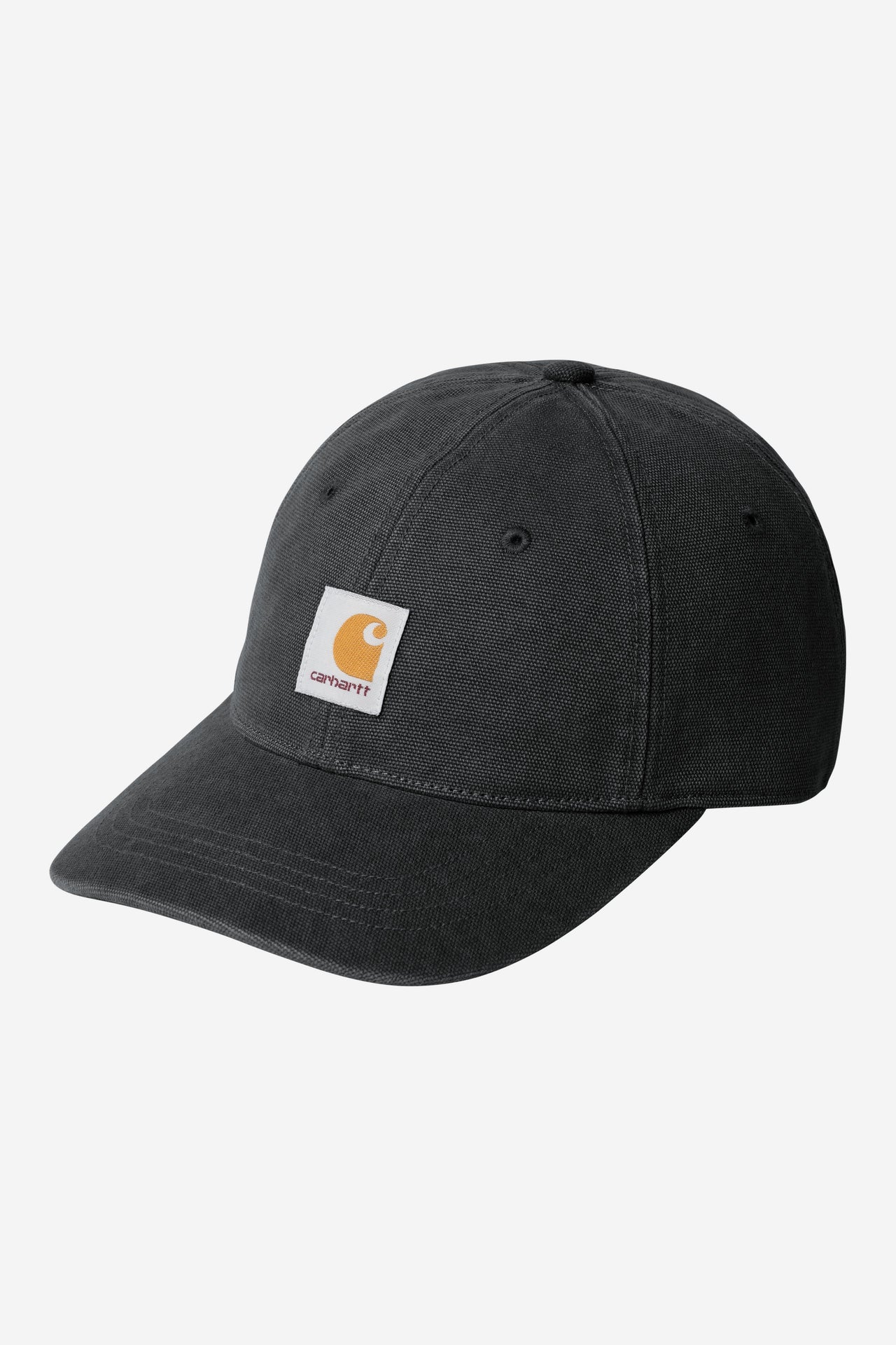 Carhartt WIP Canvas Cap in Black stone washed