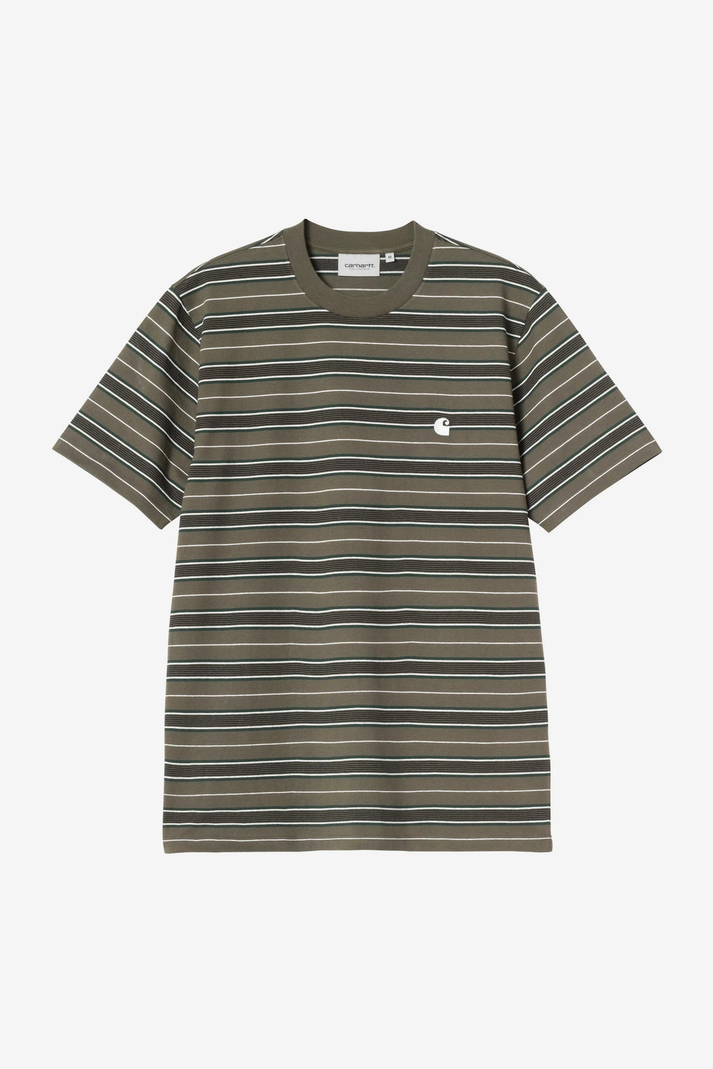 Carhartt WIP S/S Bronson T-Shirt in Bronson Stripe, Cypress