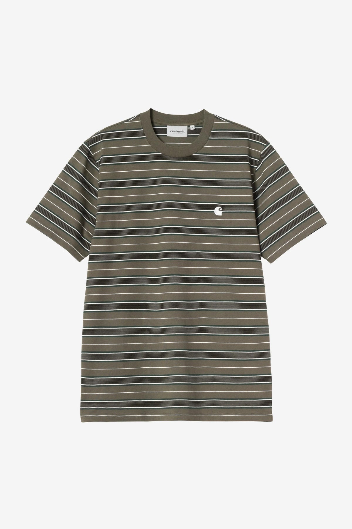 Carhartt WIP S/S Bronson T-Shirt in Bronson Stripe, Cypress