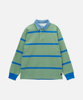 Gramicci Langdon Rugby Shirt in Olive / Blue