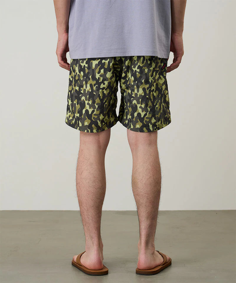 Gramicci Nylon Reef Short in Olive Camo