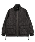 Taion Military Lib Hi Neck Down Jacket in Dark Choco