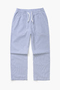 Service Works Seersucker Chef Pants in Navy Stripe