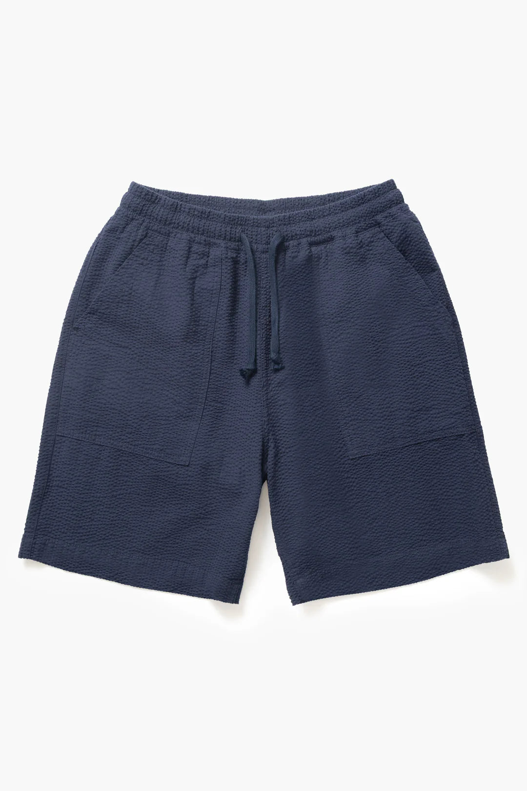 Service Works Seersucker Chef Shorts in Dark Navy