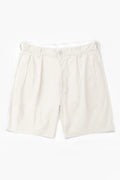 Service Works Twill Part Timer Shorts in Off White