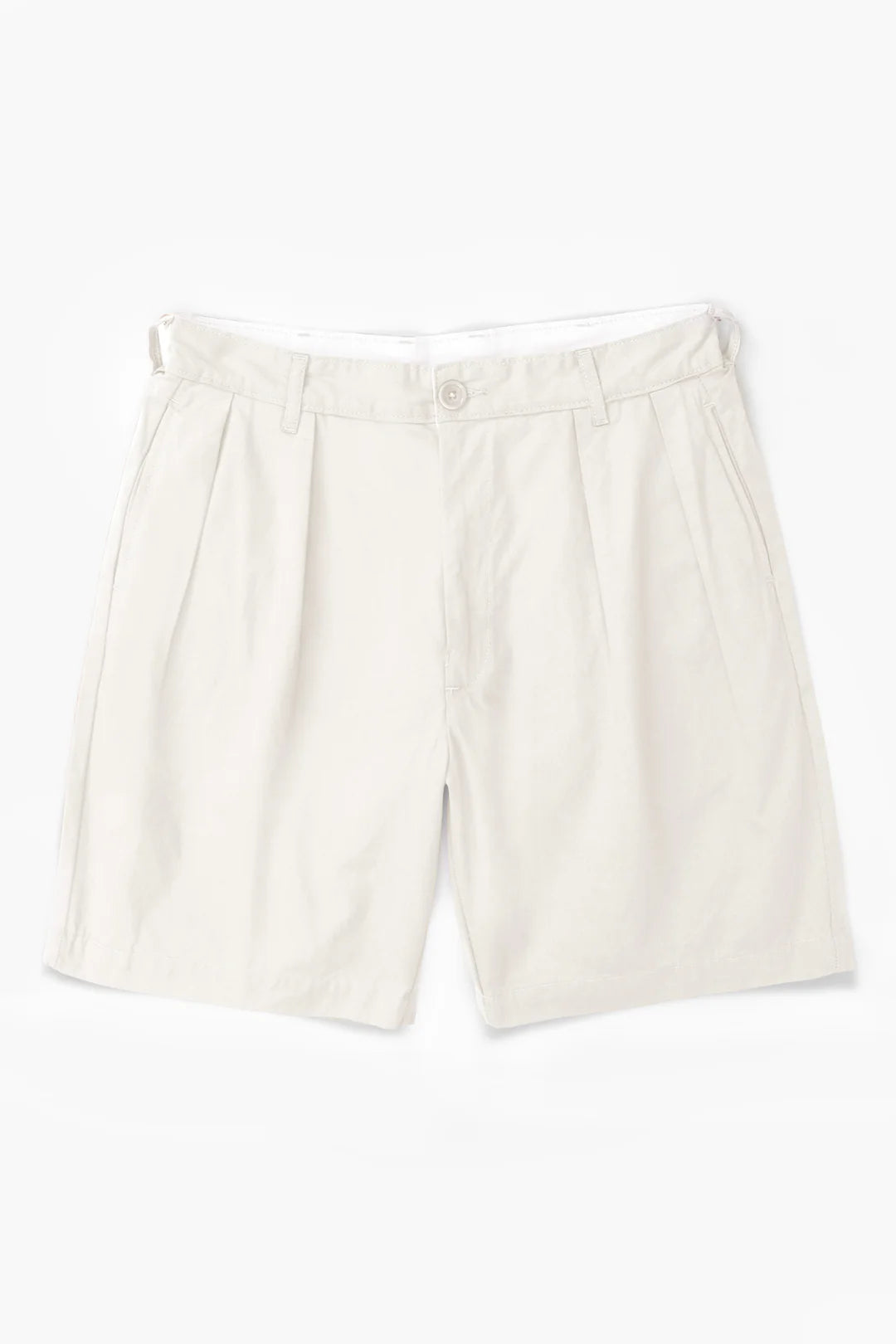 Service Works Twill Part Timer Shorts in Off White