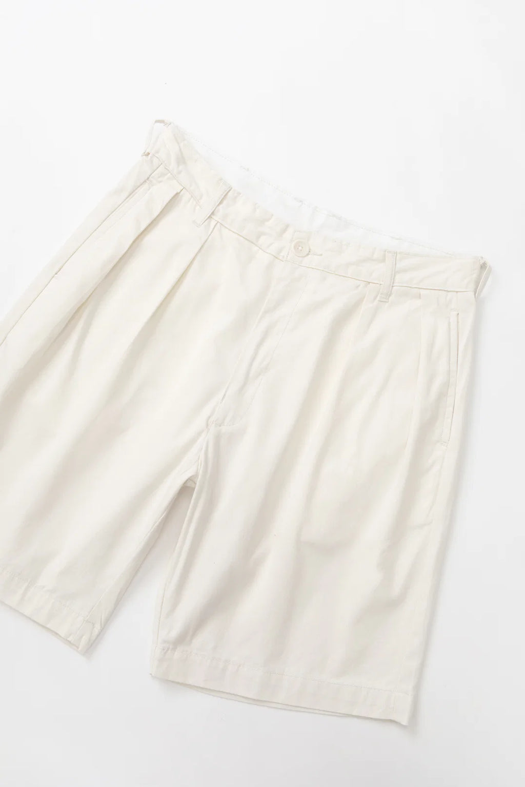 Service Works Twill Part Timer Shorts in Off White