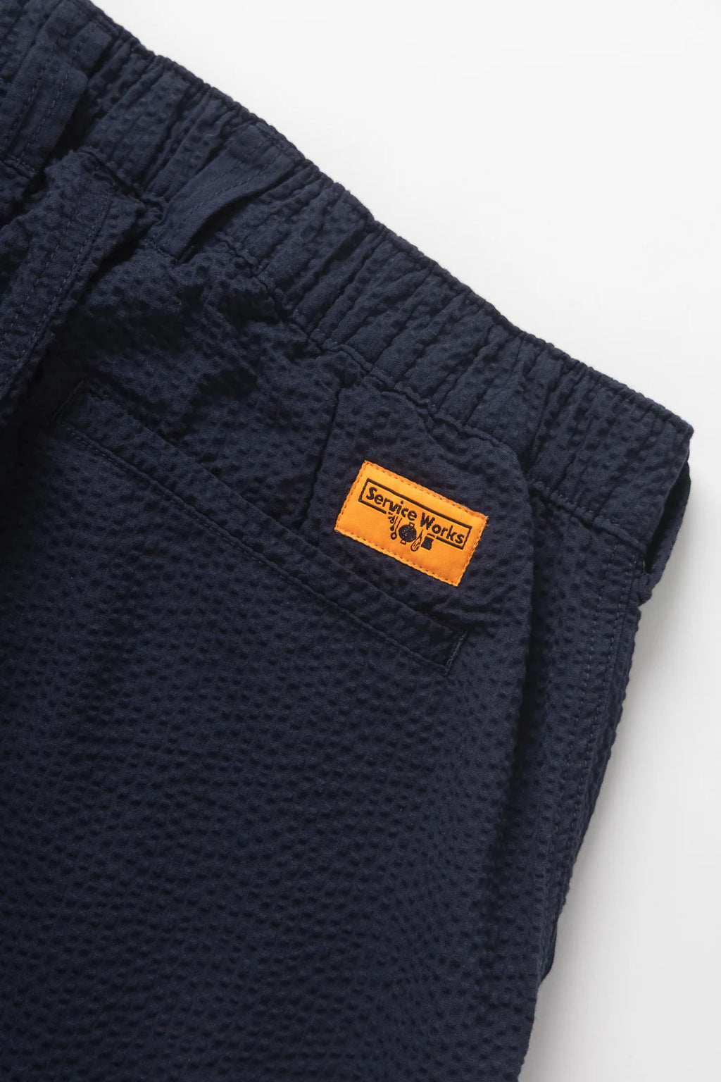 Service Works Seersucker Waiter Pants in Dark Navy