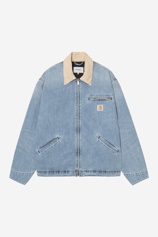 Carhartt WIP OG Detroit Jacket in Blue / Dusty H Brown