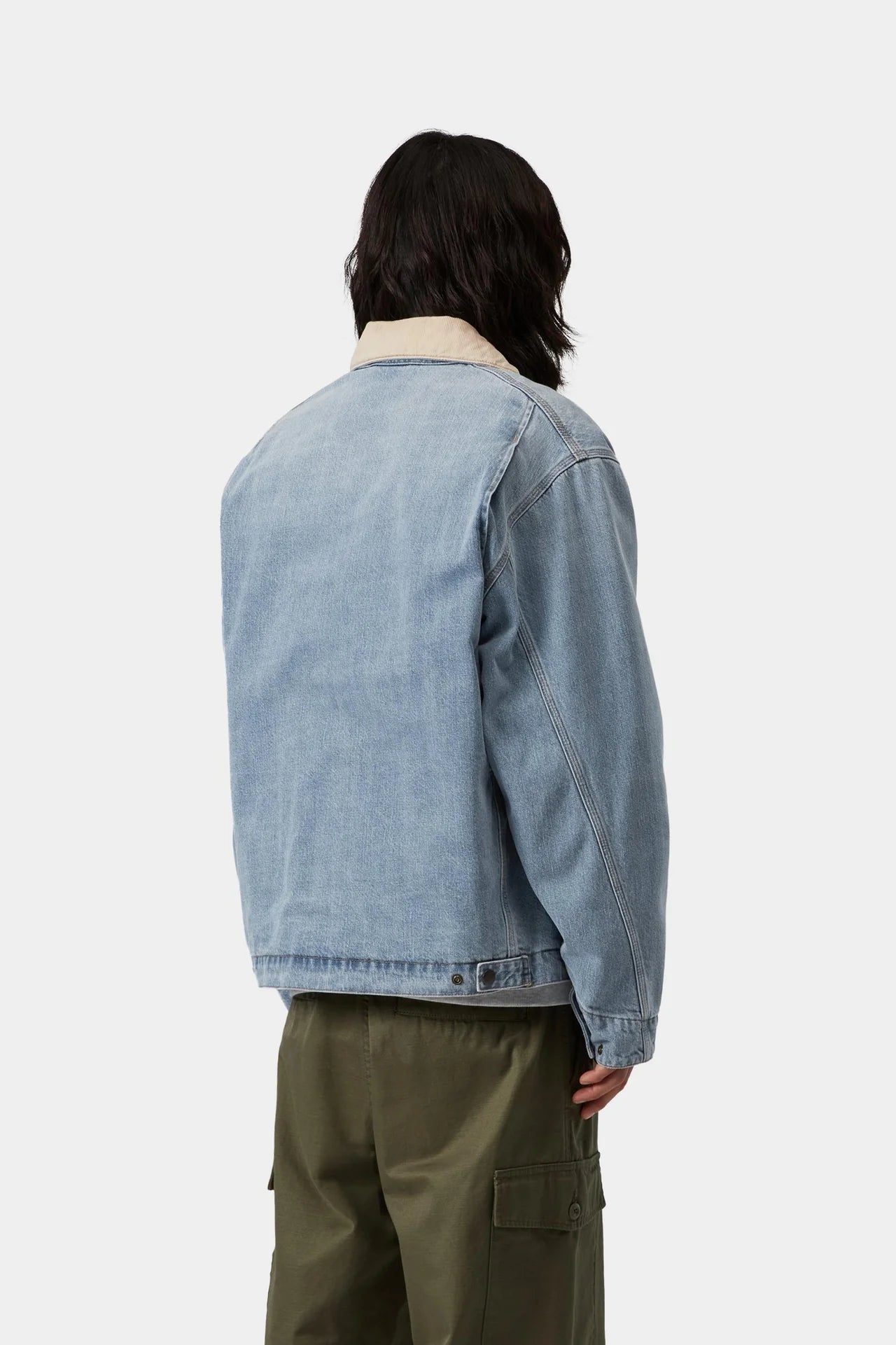 Carhartt WIP OG Detroit Jacket in Blue / Dusty H Brown