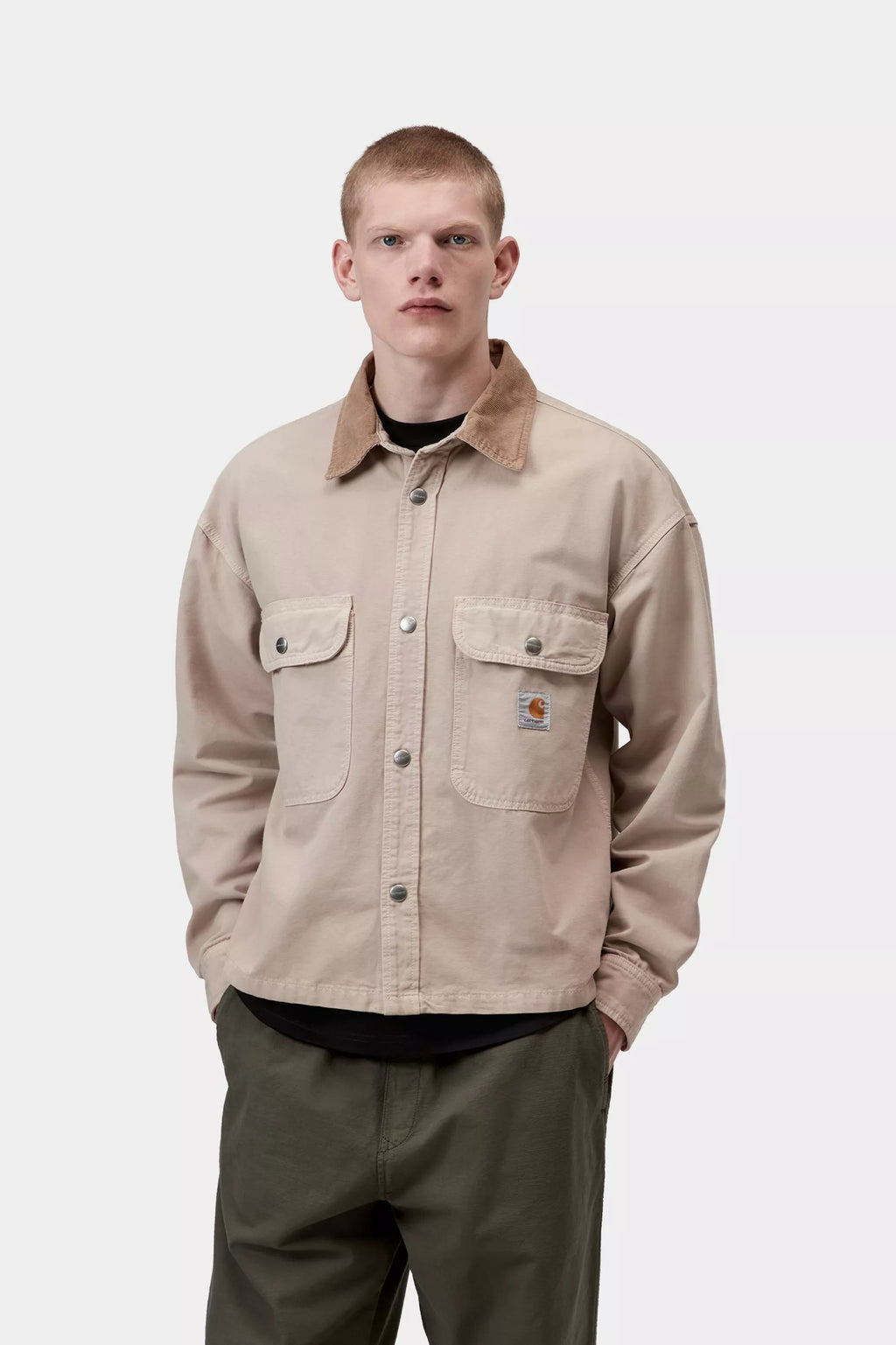Carhartt Prescott Shirt Jac in String / Leather Garment Dyed