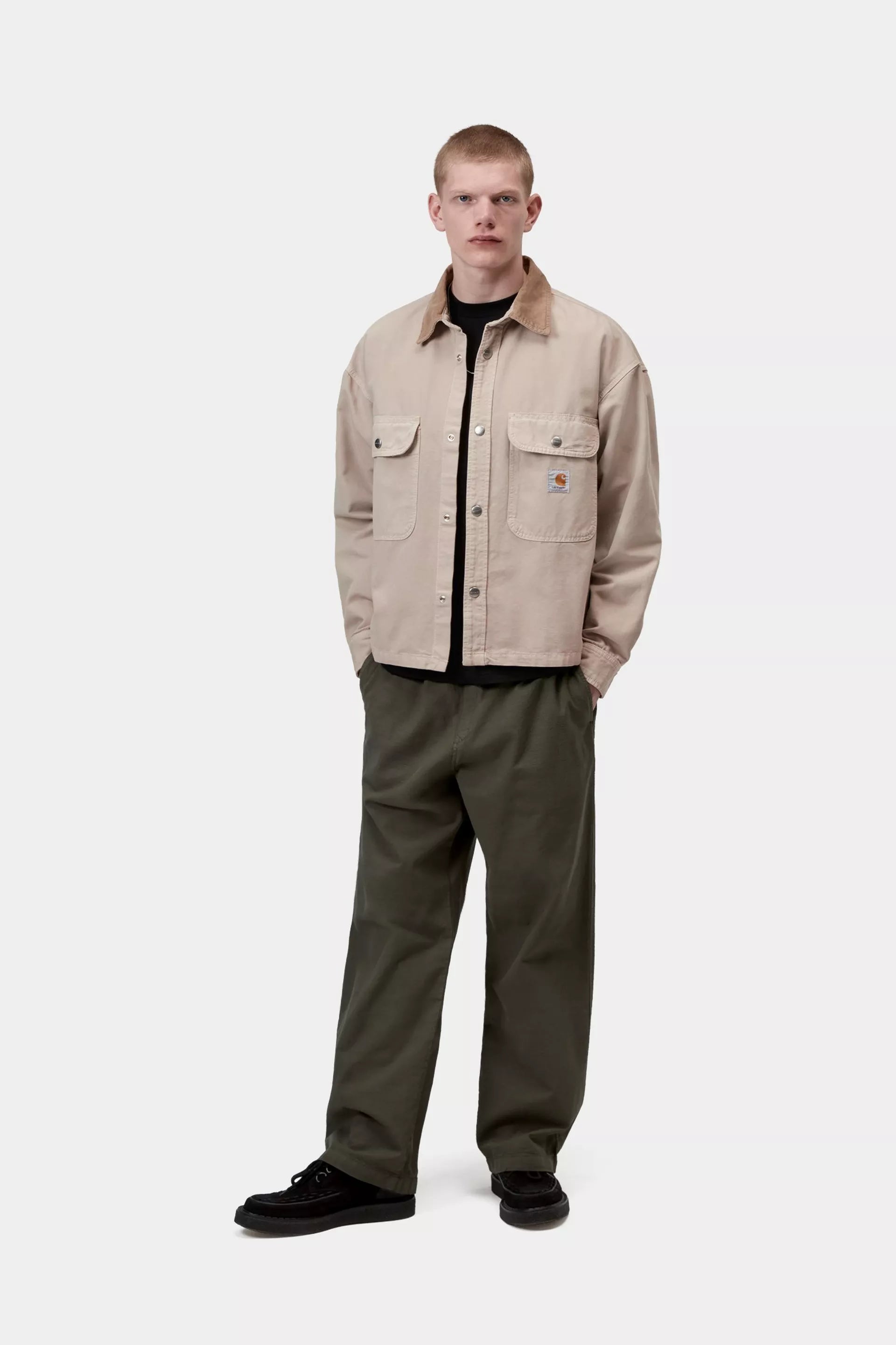 Carhartt Prescott Shirt Jac in String / Leather Garment Dyed