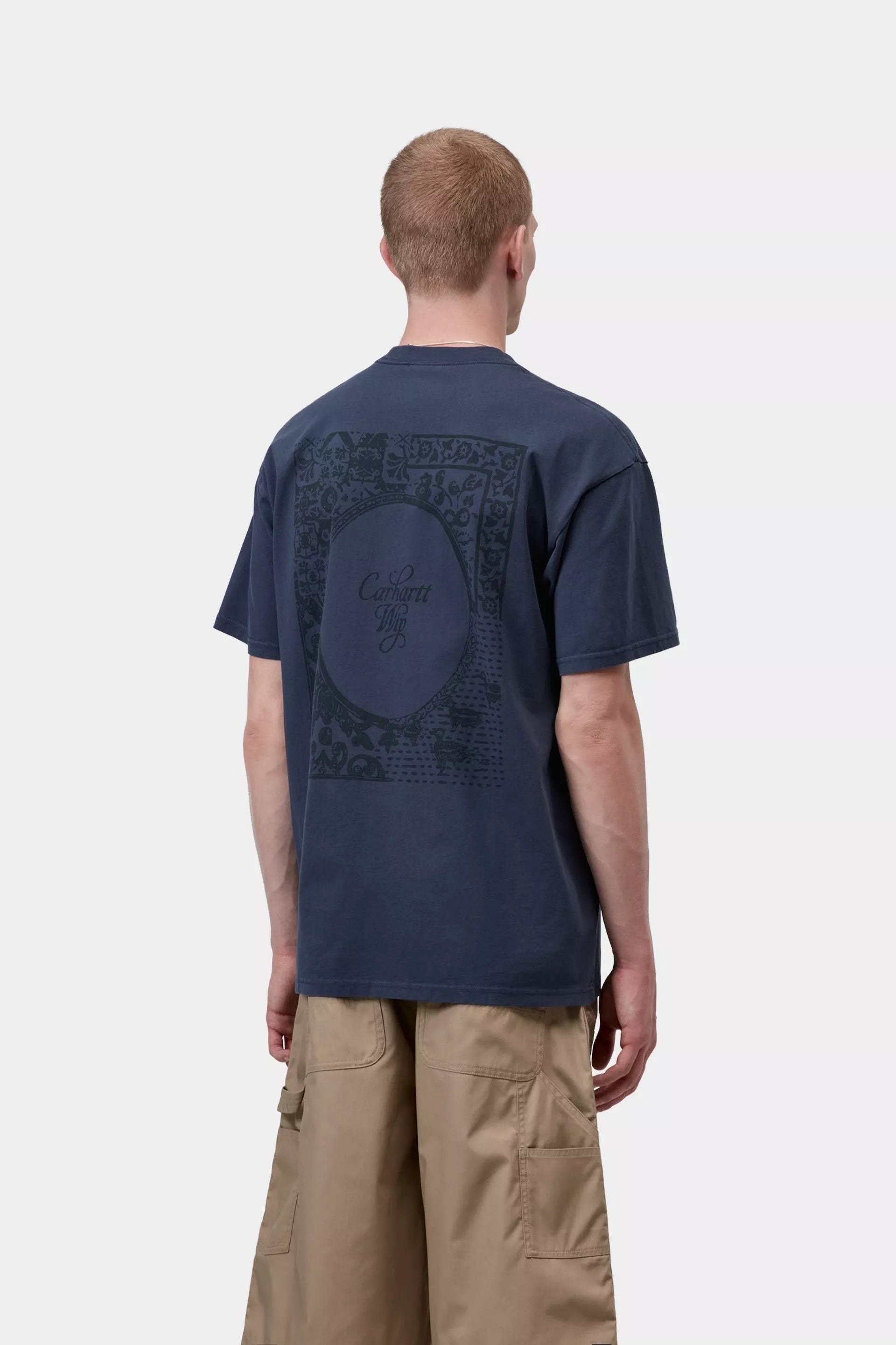 Carhartt WIP S/S Vestige T-Shirt in Blue Stone Washed