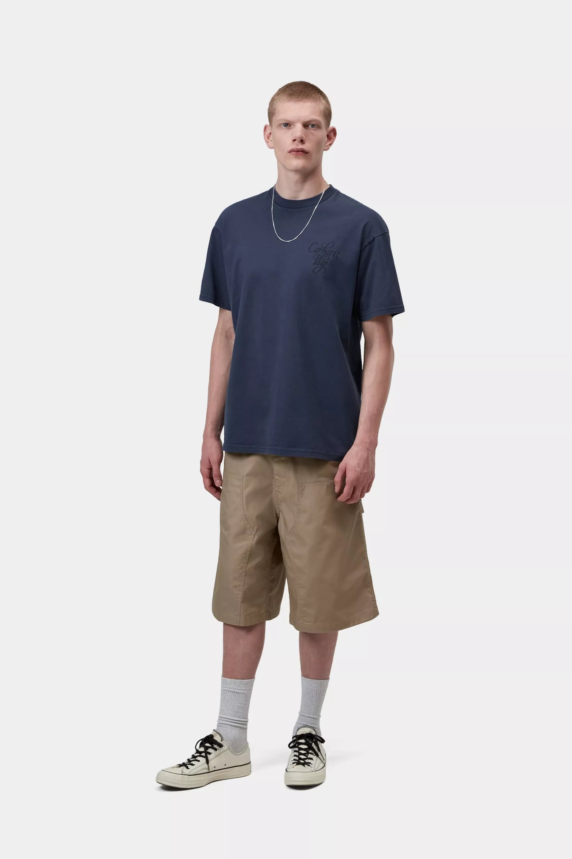 Carhartt WIP S/S Vestige T-Shirt in Blue Stone Washed