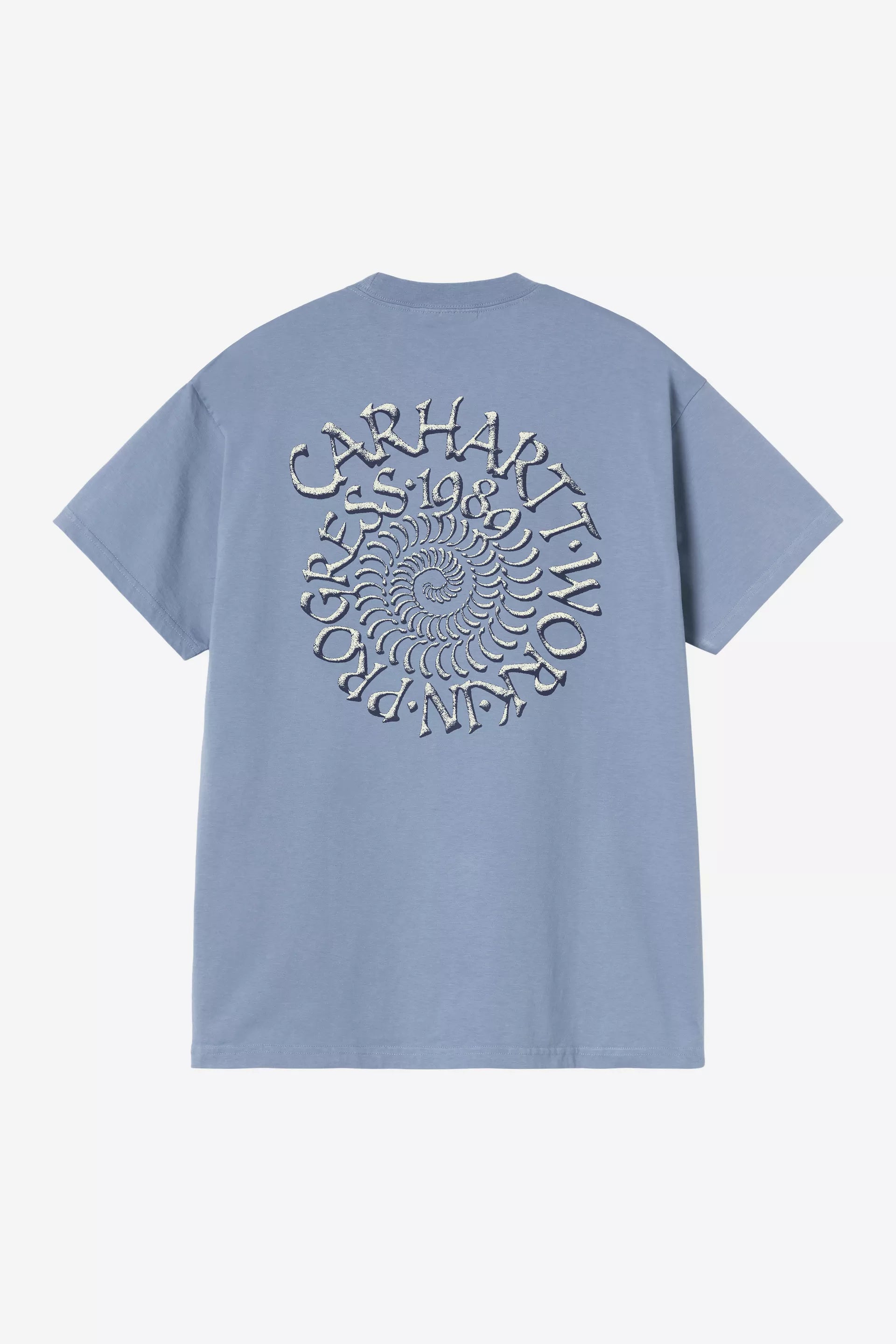 Carhartt WIP S/S Spirals T-Shirt in Gentle Blue