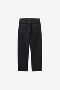 Carhartt WIP Aaron Pant in Black Stone Washed