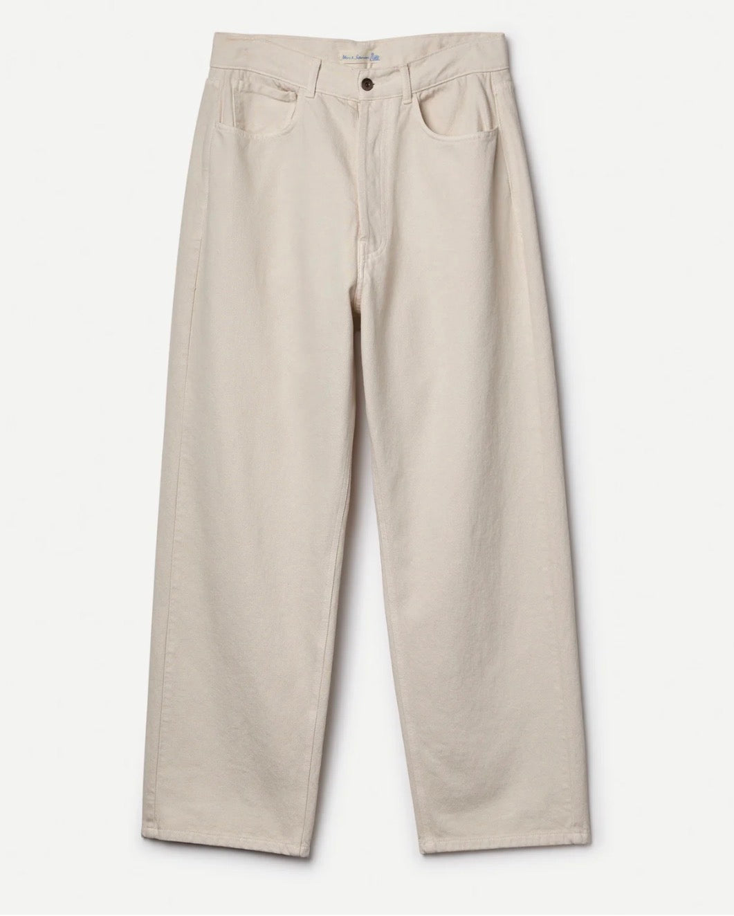 Merz b. Schwanen 1930S Cotton Twill 5-Pocket Pants in Nature